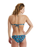 Arena Women's Printed Bandeau Two Piece - Asphalt Multi