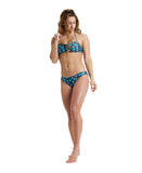 Arena Women's Printed Bandeau Two Piece - Asphalt Multi
