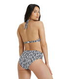 Arena Women's Printed Halterneck Two Piece - Black Multi