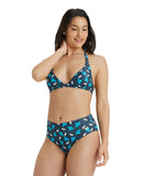 Arena Women's Printed Halterneck Two Piece - Asphalt Multi