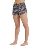 Arena Women's Printed Short - Burgundy Multi