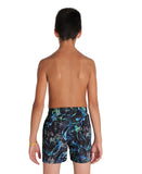 Arena Boy's Printed Jr Boxer - Black Multi