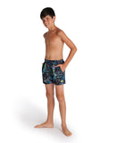 Arena Boy's Printed Jr Boxer - Black Multi