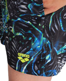 Arena Boy's Printed Jr Boxer - Black Multi