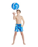 Arena Boy's Printed Jr Boxer - Turquoise Multi
