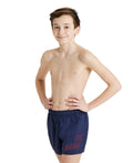 Arena Boy's Logo Jr Short - Navy-Floreale
