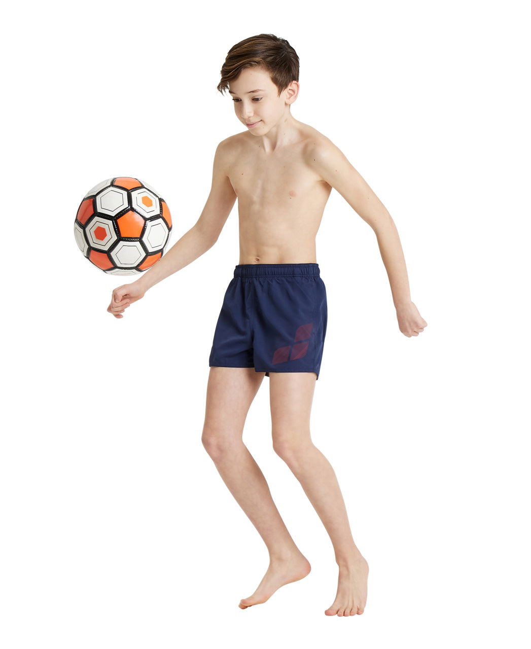 Arena Boy's Logo Jr Short - Navy-Floreale