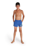 Arena Boy's Logo Jr Short - Royal-Soft Green