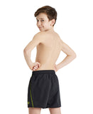 Arena Boy's Essential Jr Boxer - Black-Soft Green