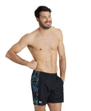 Arena Men's Berry Printed Boxer - Black-Multi