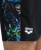 Arena Men's Berry Printed Boxer - Black-Multi