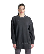 Women's Arena Icons Oversize Crew Delave-Black-White