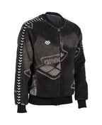 Unisex Arena Relax IV Team Jacket Polar - Smoke Grey Heather-Black-White