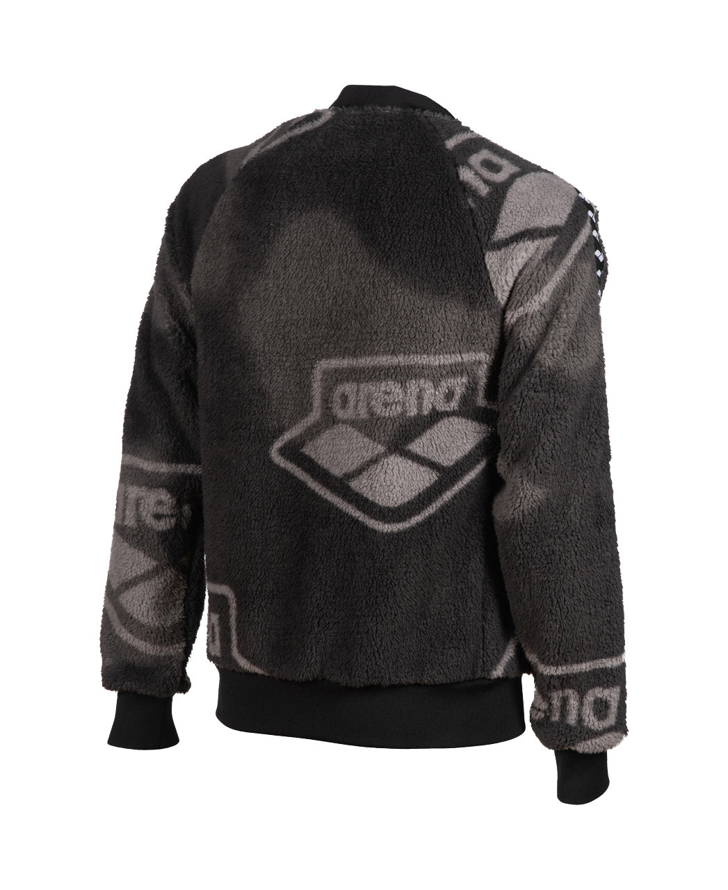 Unisex Arena Relax IV Team Jacket Polar - Smoke Grey Heather-Black-White
