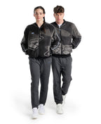Unisex Arena Relax IV Team Jacket Polar - Smoke Grey Heather-Black-White