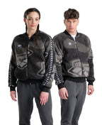 Unisex Arena Relax IV Team Jacket Polar - Smoke Grey Heather-Black-White