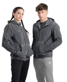 Unisex Arena Icons Hooded Jacket Delave-Black-White