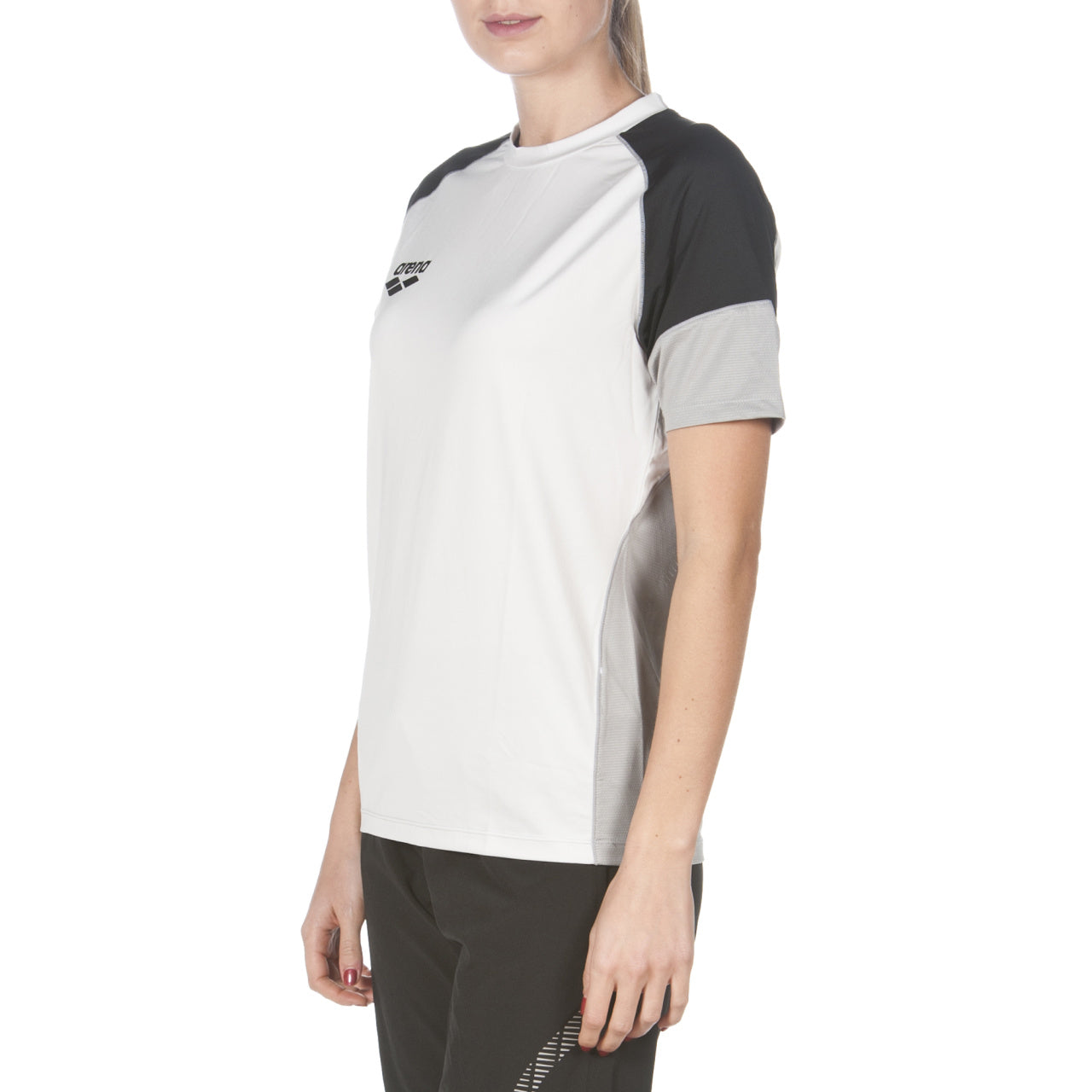Arena Unisex Teamline Tech Raglan Tee - Grey-Black