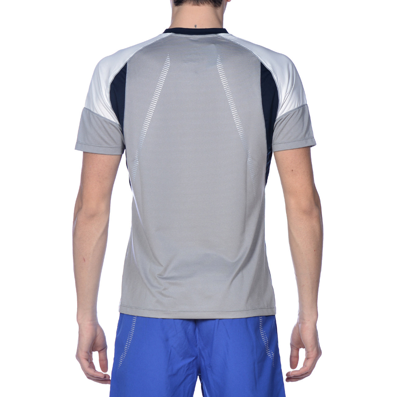 Arena Unisex Teamline Tech Raglan Tee - Navy-Grey-Ice