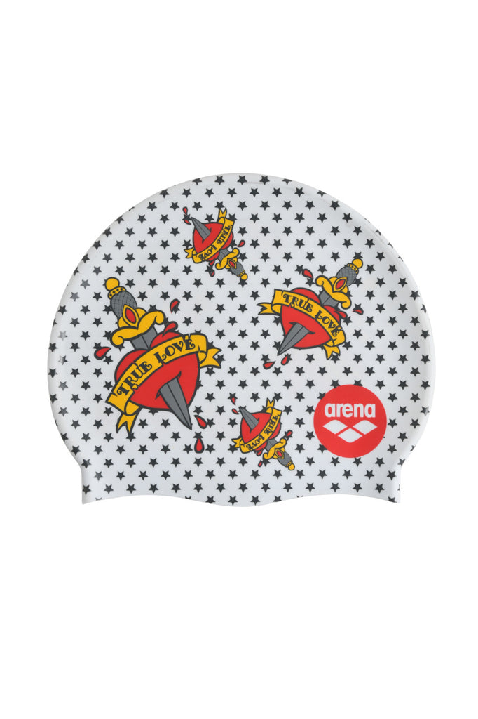 Arena Silicone Swim Cap Print 2- Crazy Tattoos – Arena Water