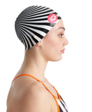 Arena Silicone Swim Cap Print 2 - Crazy Illusion