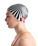 Arena Silicone Swim Cap Print 2 - Crazy Illusion