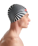 Arena Silicone Swim Cap Poolish Moulded Crazy Illusion