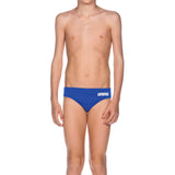 Arena Boy's Solid Brief Royal-White