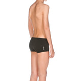 Arena Boy's Solid Short Jr Black-White