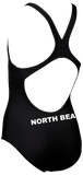 North Beach Girl's Solid Swim Pro Jr