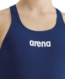 Arena Girl's Solid Swim Pro Jr Navy-White