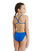 Arena Girl's Solid Light Tech Jr Royal-White