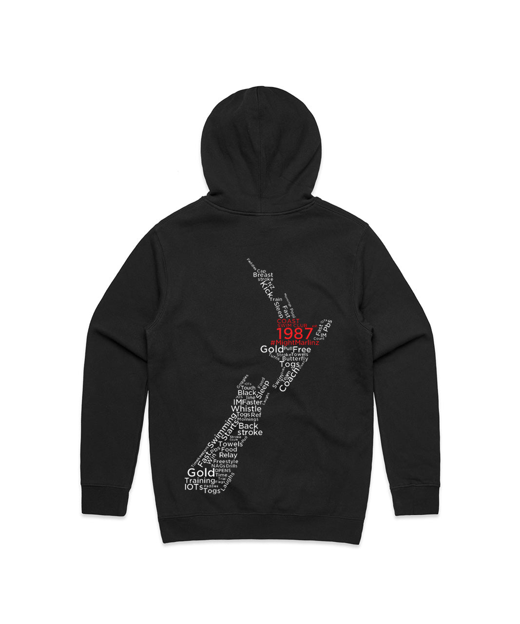 Coast Swim Club Unisex Stencil Hood