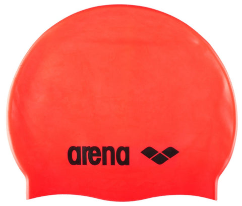 Arena Classic Silicone Cap Fluo Red-Black