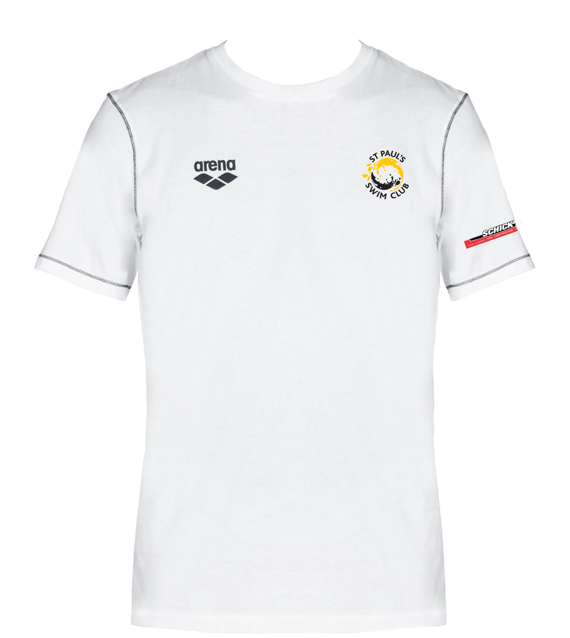 St Paul's Jr Panel T-Shirt - White