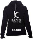 Kapiti Gymnastics Womens Coaches Zipped Jacket