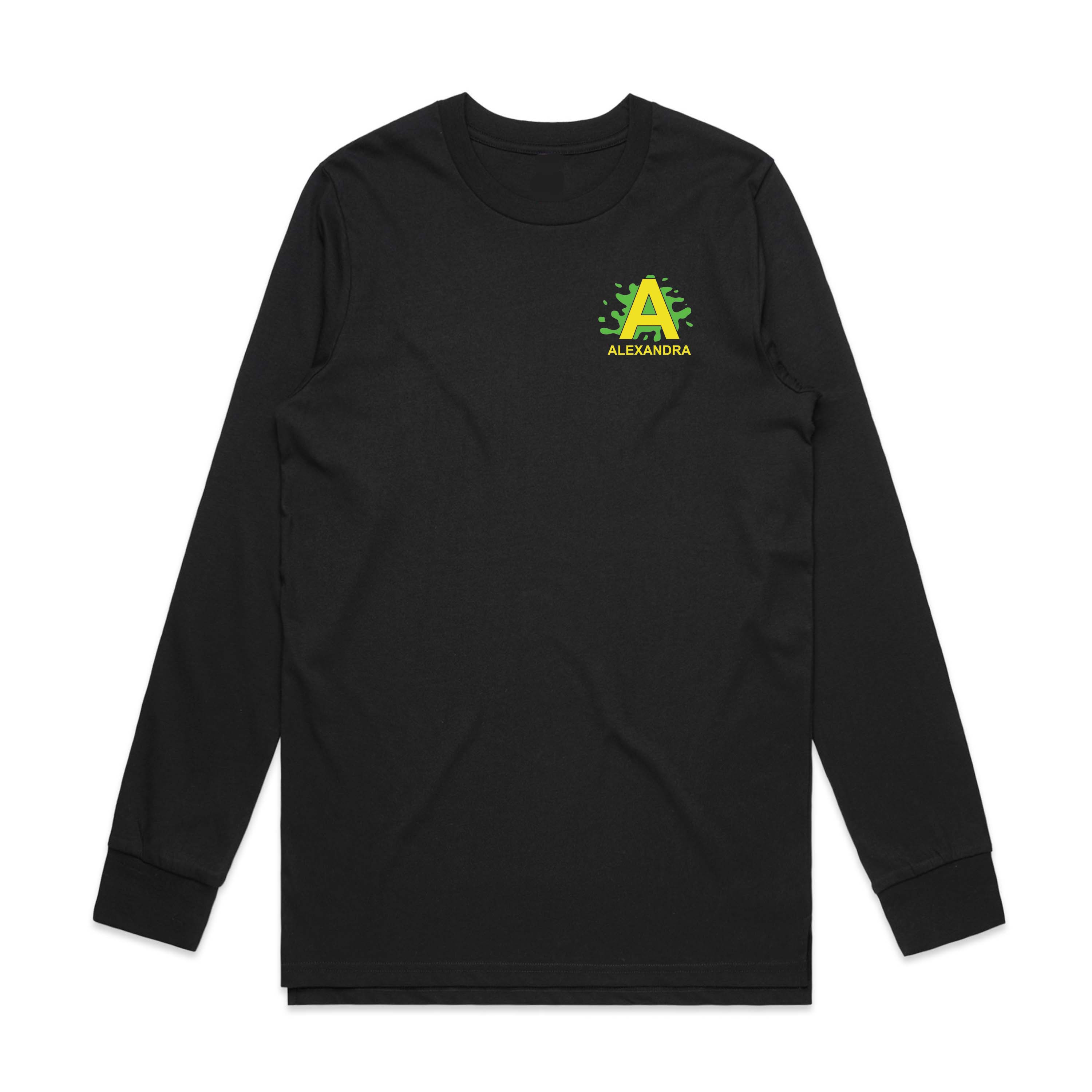 Alexandra Unisex Base Long Sleeve Tee - Black